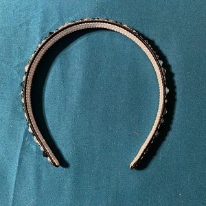 Headband in Black with AB crystals